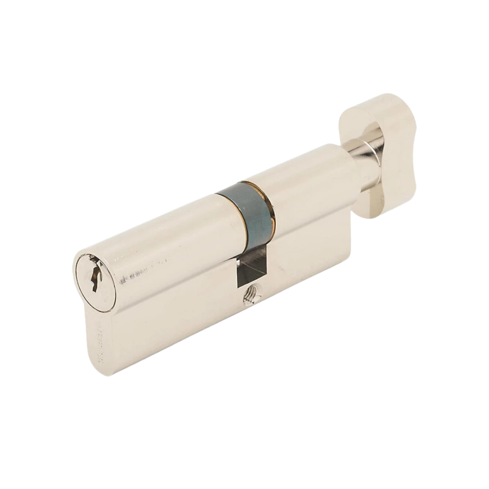 ERA Euro Cylinder Thumb Turn Profile Lock Satin Nickel 40x40