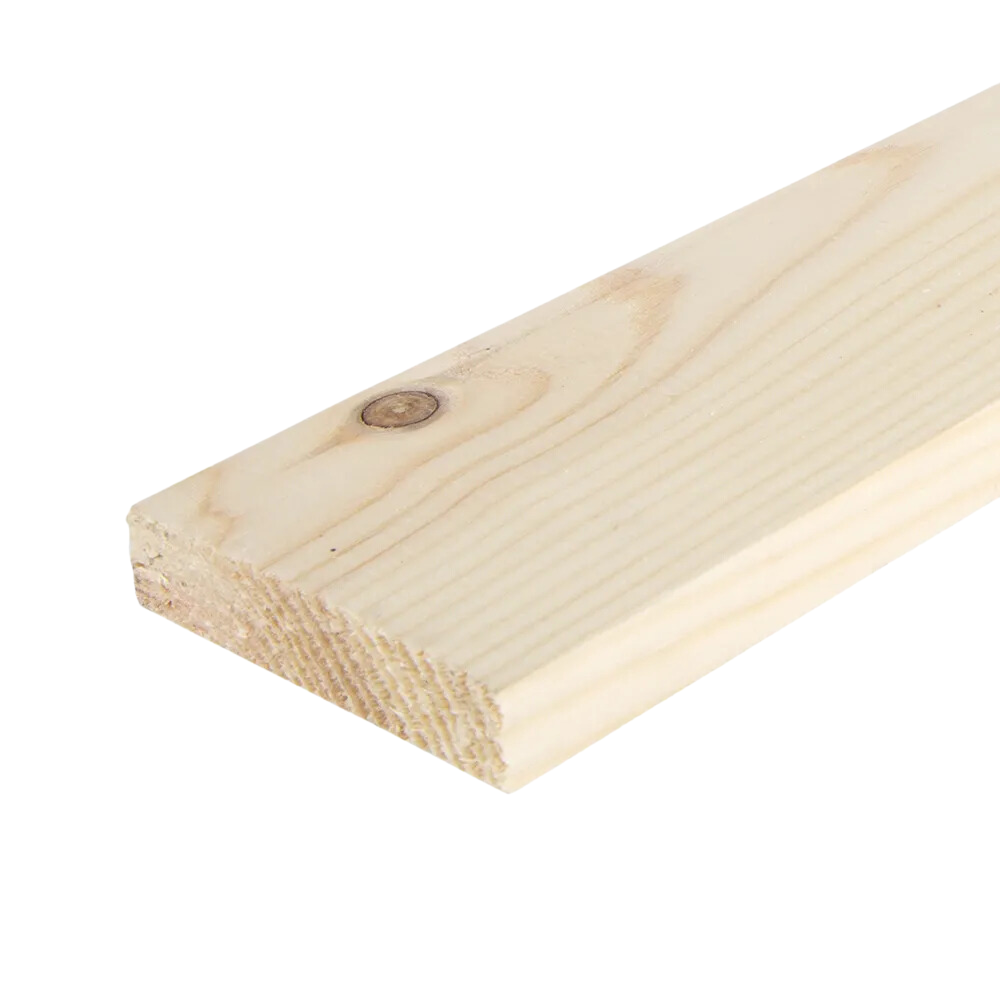 25mm x 100mm Planed Softwood PAR Timber (4'' x 1'') Finish 20.5mm x 94mm