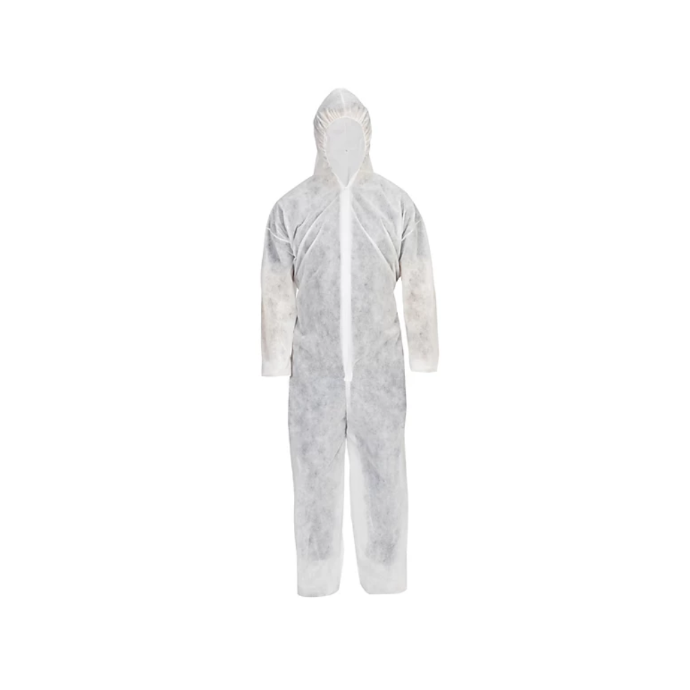 White Disposable coverall Large