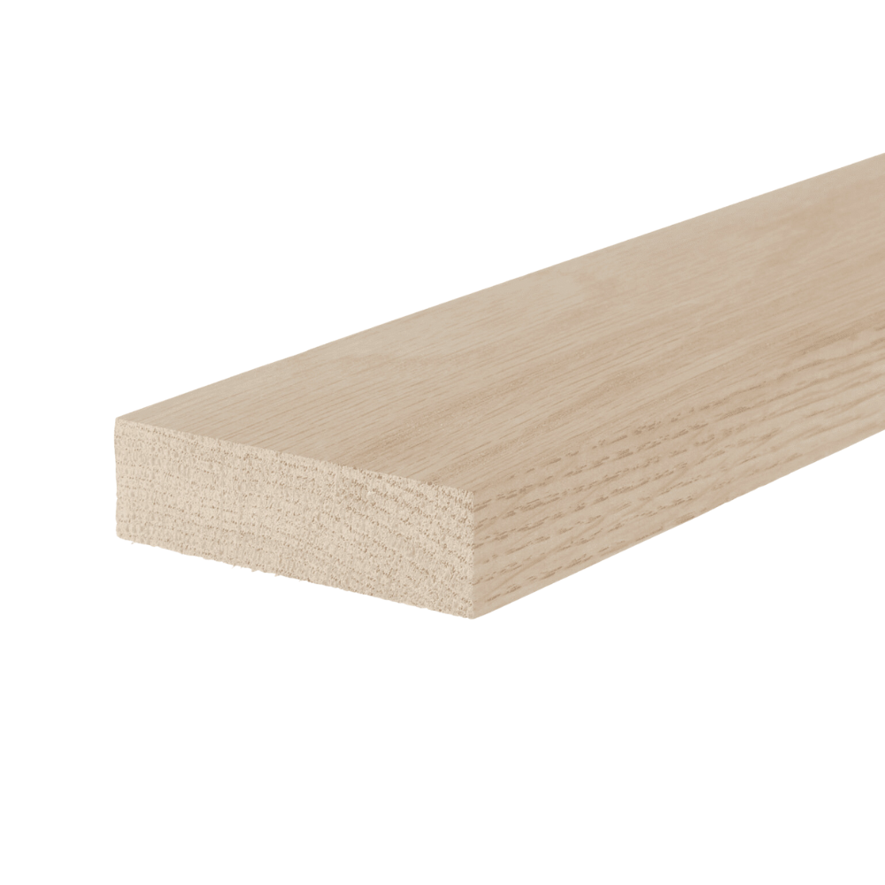 Solid White Oak Door Stop Lath Bead Square Edge 12x32x1000mm