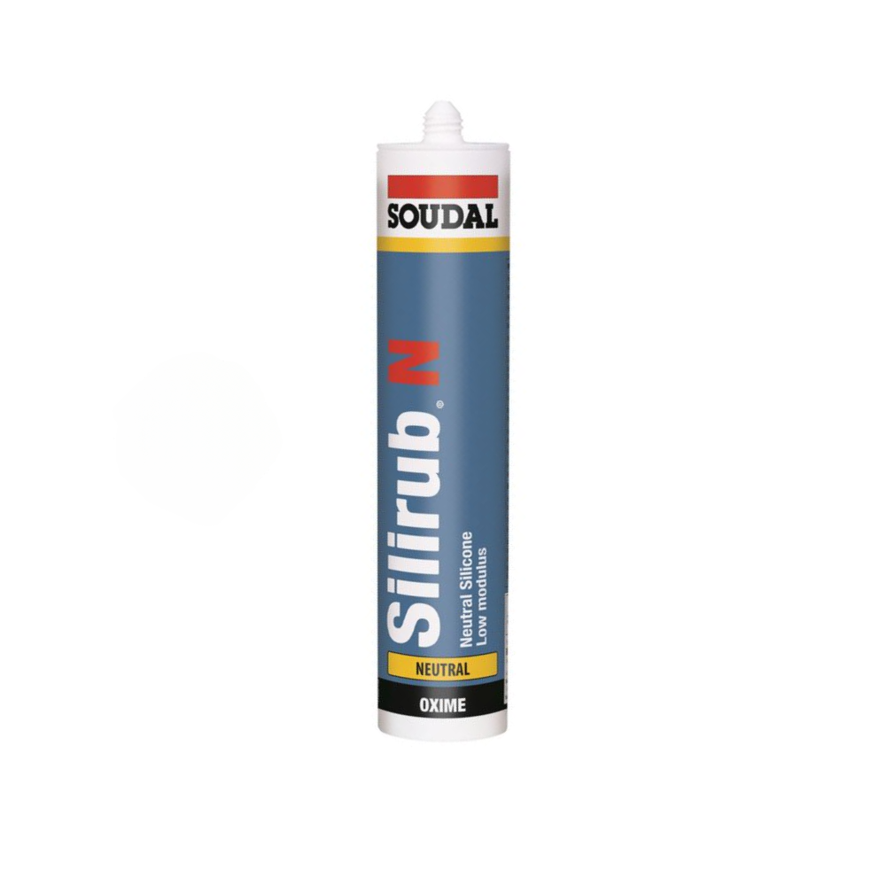 Soudal Silirub Clear Silicone Sealant 300ml